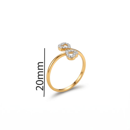 Seraphine Twin Hearts Ring