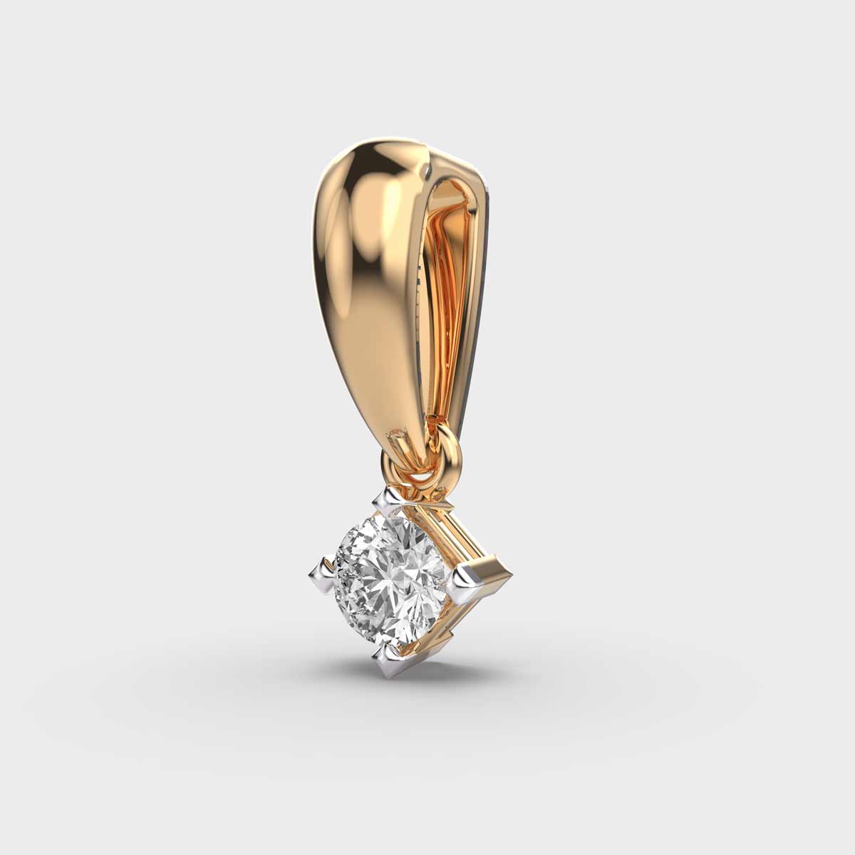 Princess Cut Stone Pendant