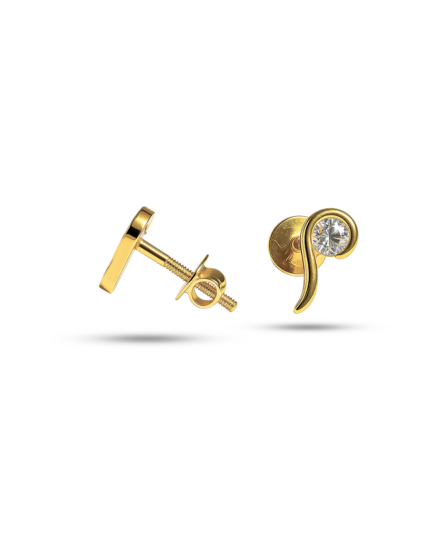 Golden Swirl Studs