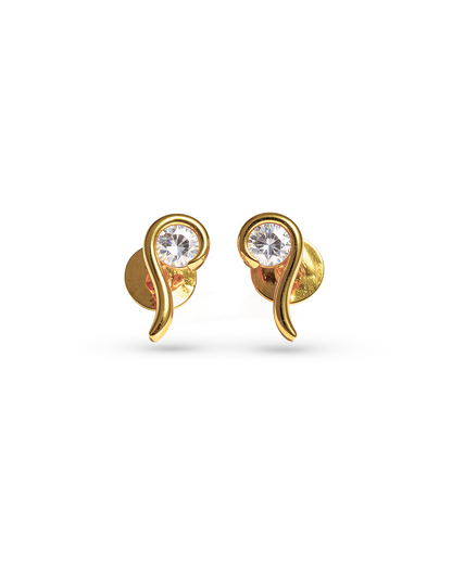 Golden Swirl Studs
