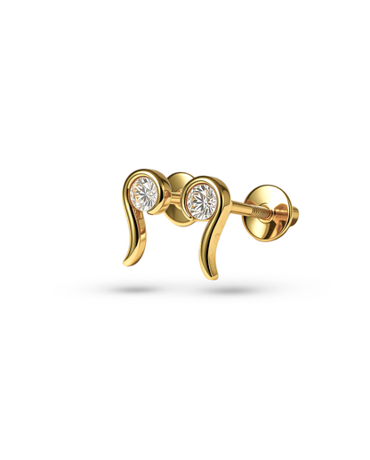 Golden Swirl Studs