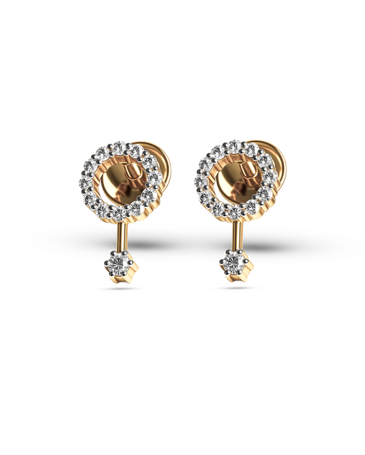 The Halo Dangle Studs