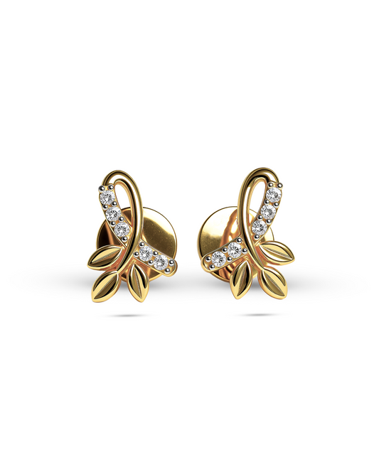 Laurel Leaf Studs