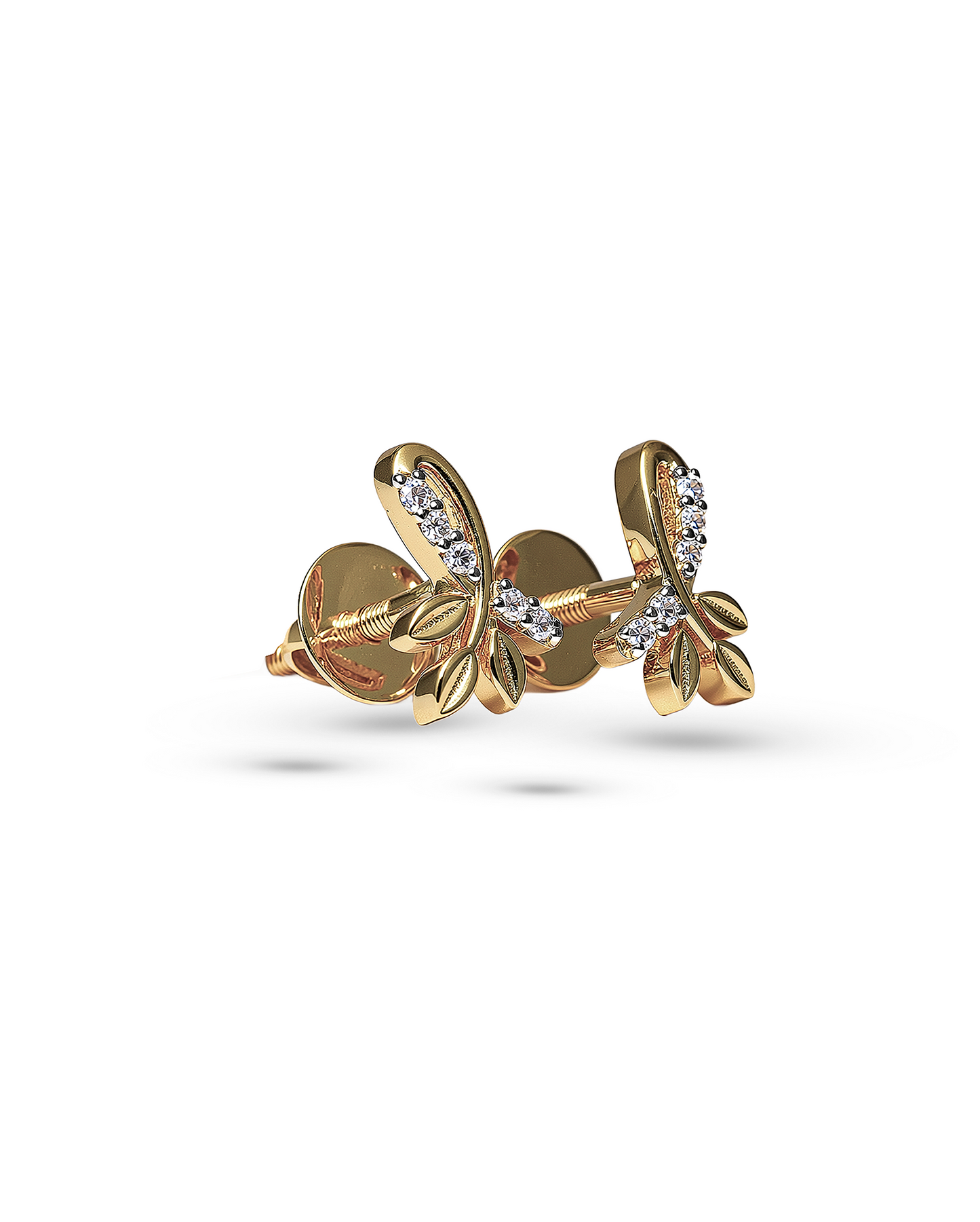 Laurel Leaf Studs