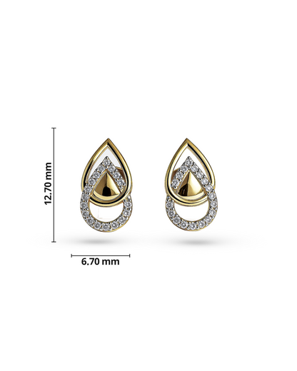 Nested Dewdrop Studs