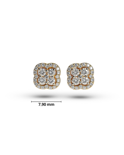 Radiant Square Studs