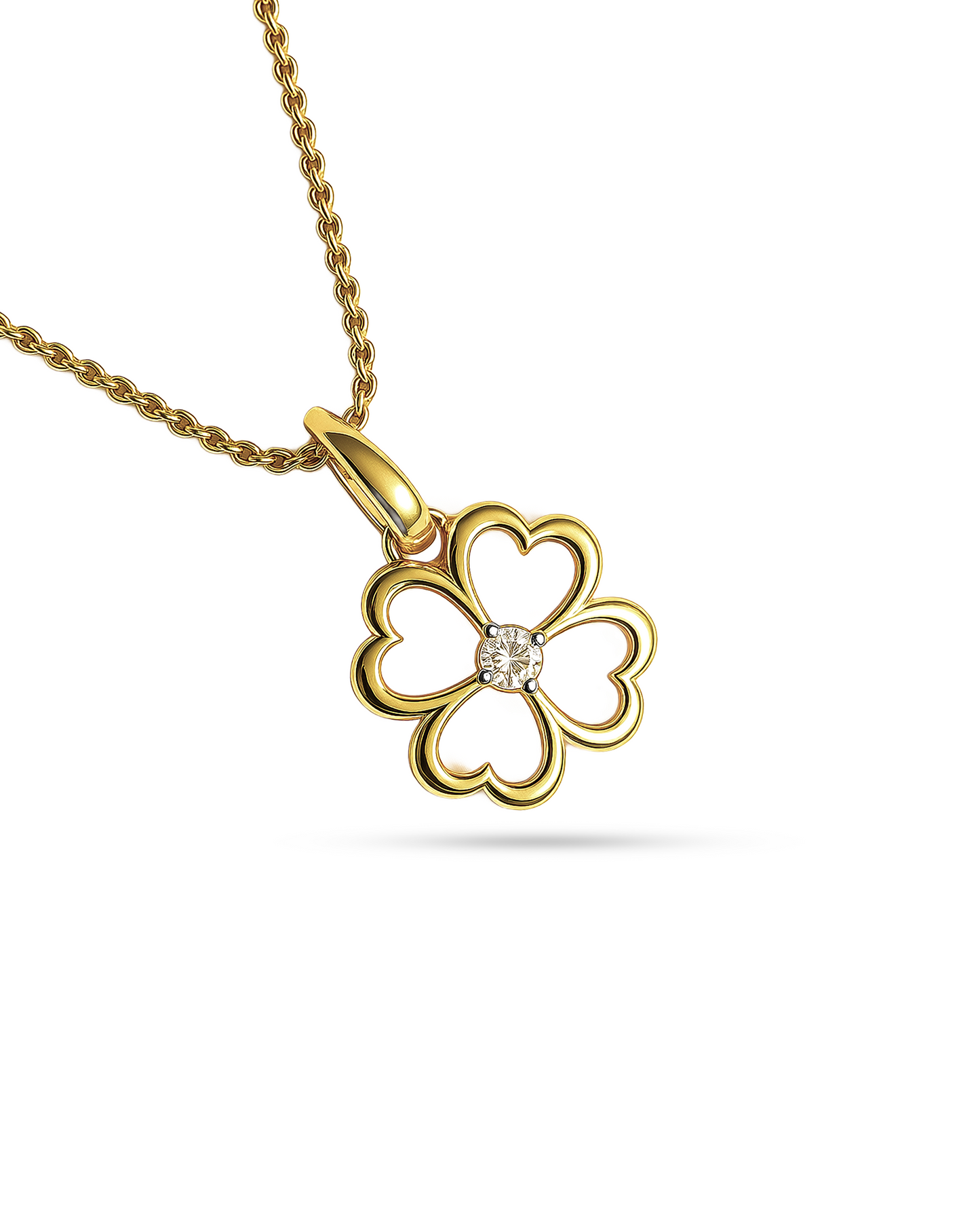 Four-Leaf Fortune Pendant