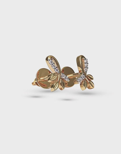 Laurel Leaf Studs