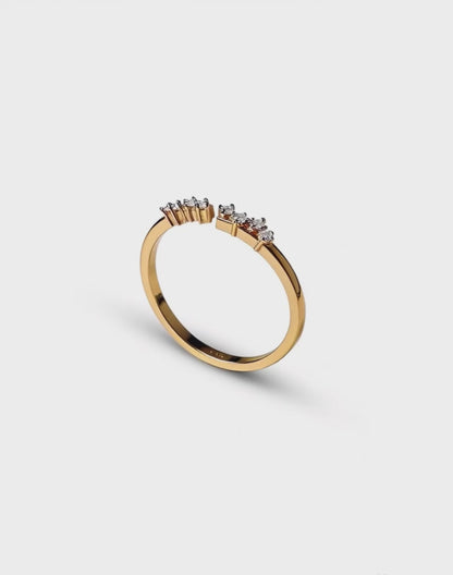 Pave Comet Ring