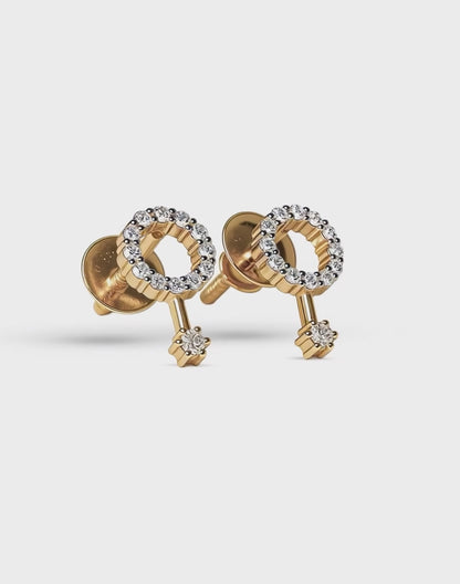 The Halo Dangle Studs
