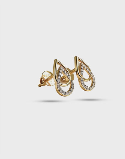 Golden Petal Studs