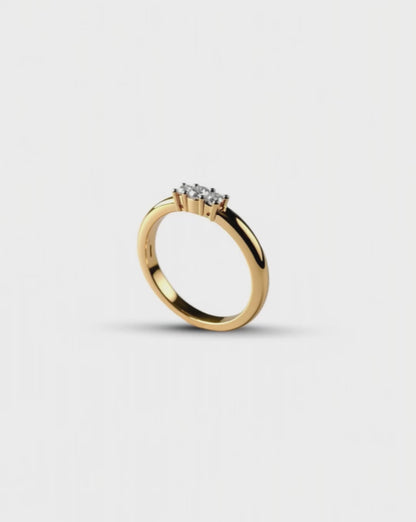 The Minimalist Trio Ring