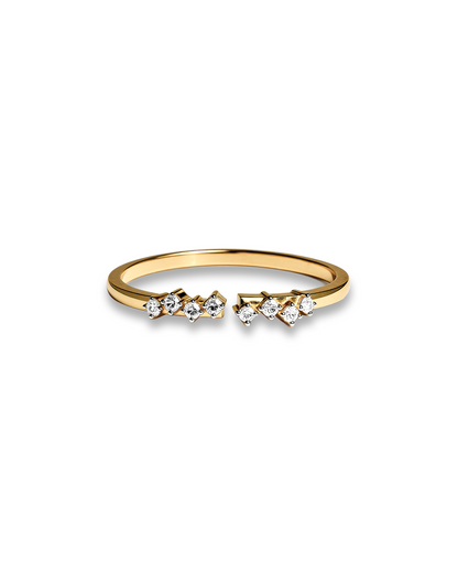 Pave Comet Ring