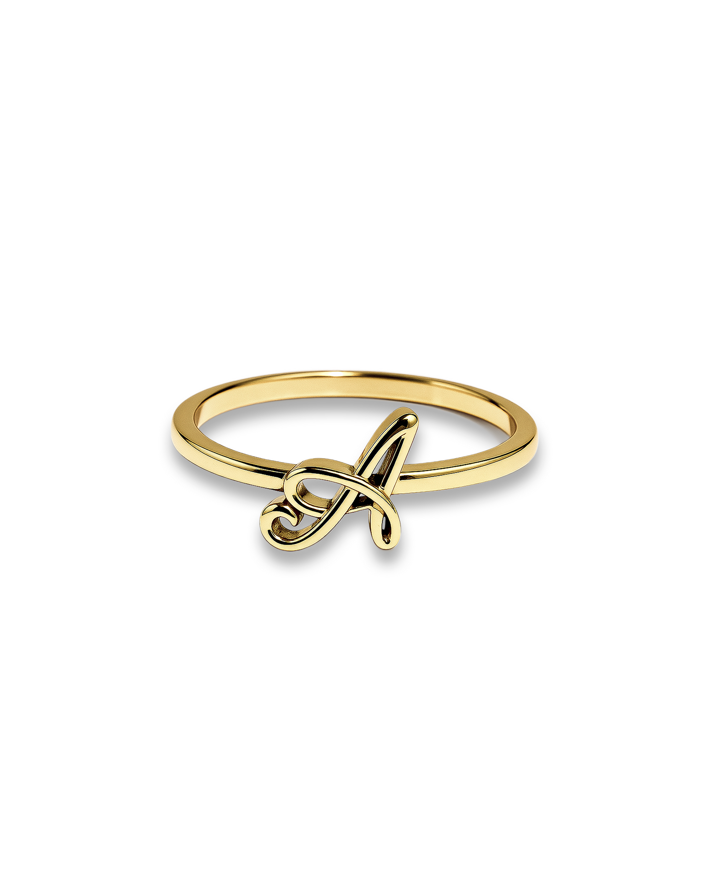 The Alphabet Charm Ring